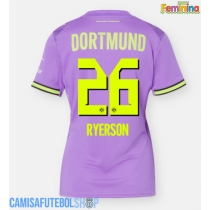 Camisa de time de futebol Borussia Dortmund Julian Ryerson #26 Replicas 3º Equipamento Feminina 2026-27 Manga Curta